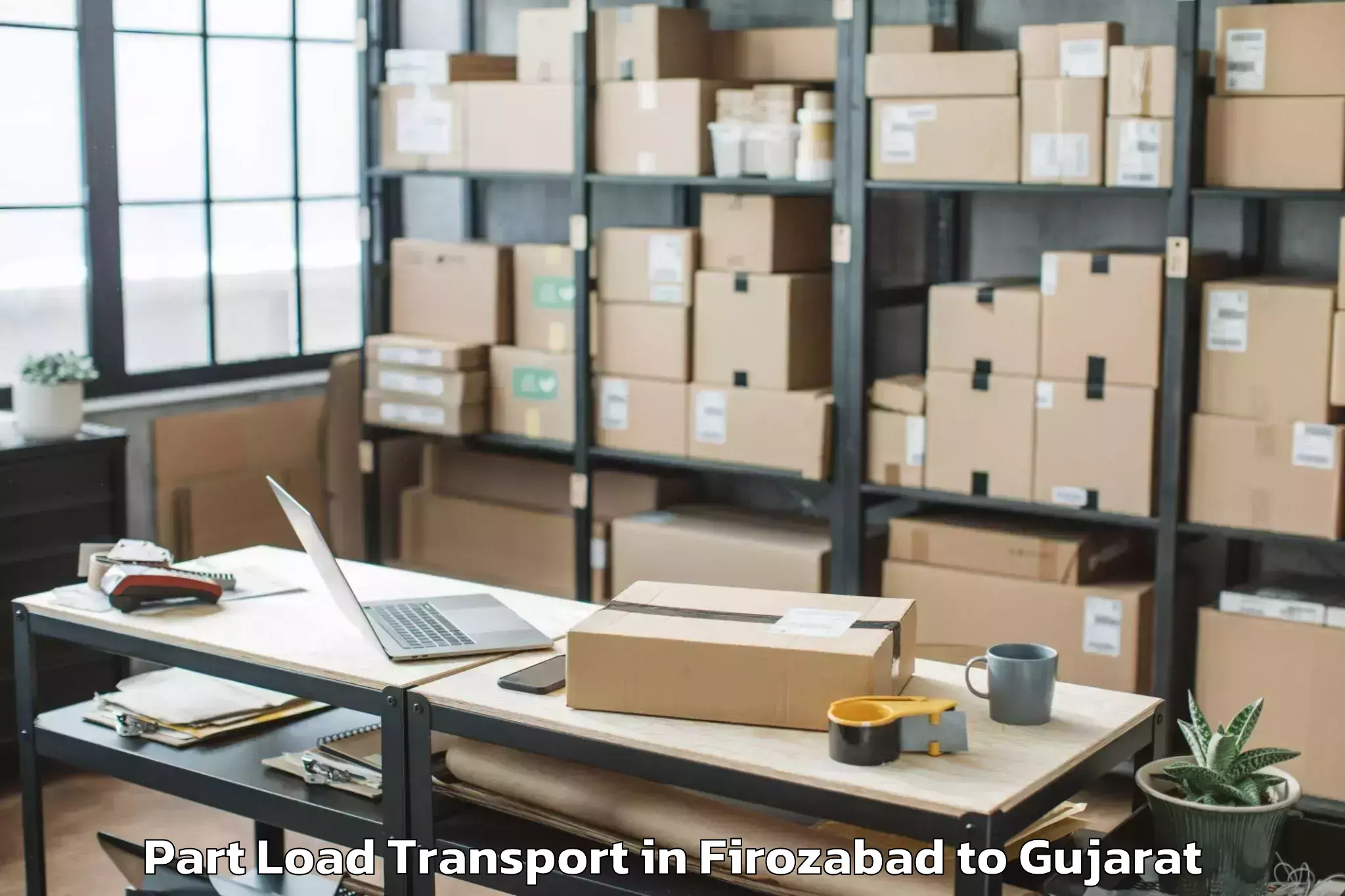 Leading Firozabad to Sidhpur Part Load Transport Provider